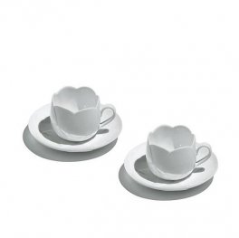 "TULIP" SET 2 TEACUPS